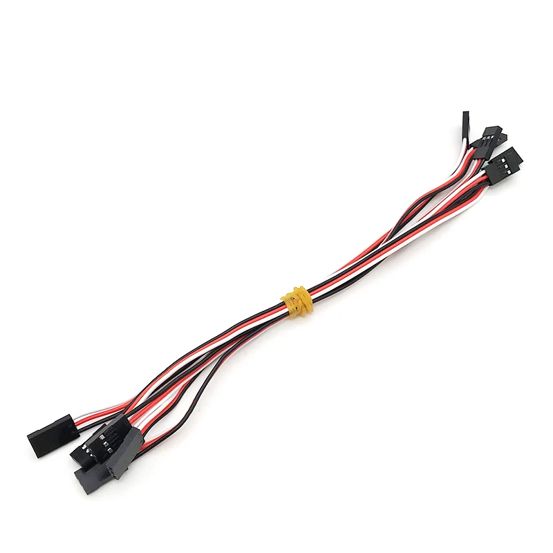 10 pz Servo cavo maschio a maschio Servo prolunga cavi RC Touch Wire 100mm 200MM 300MM 500MM per JR Futaba elicottero RC giocattolo