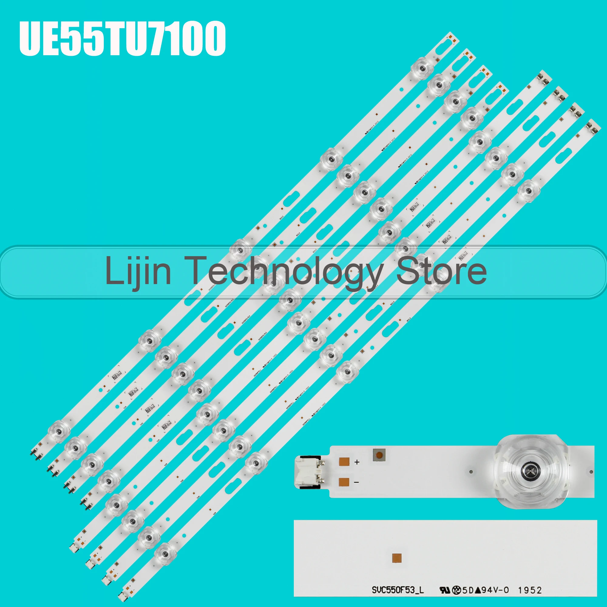 Tira CONDUZIDA Para UE55AU7175U UE55AU7105K UE55AU7172U UE55TU7005 SVC550F53/78_R SVC550F53-78-L-REV2.0 LM41-00889A LM41-00890A