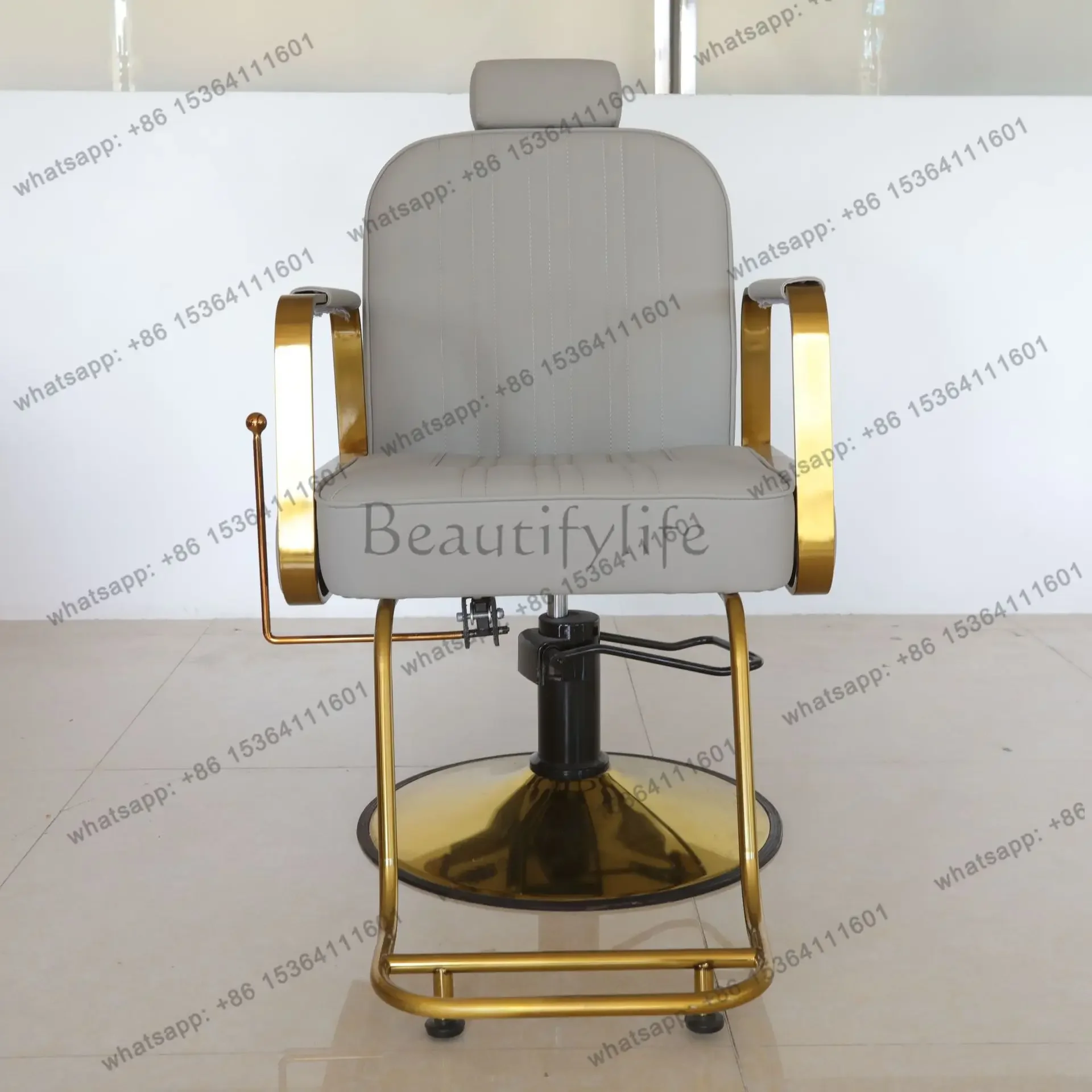 FG11Manufacturer light luxury barber chair hair salon special rotating reclining hair chair perm dyeing hair cutting stool
