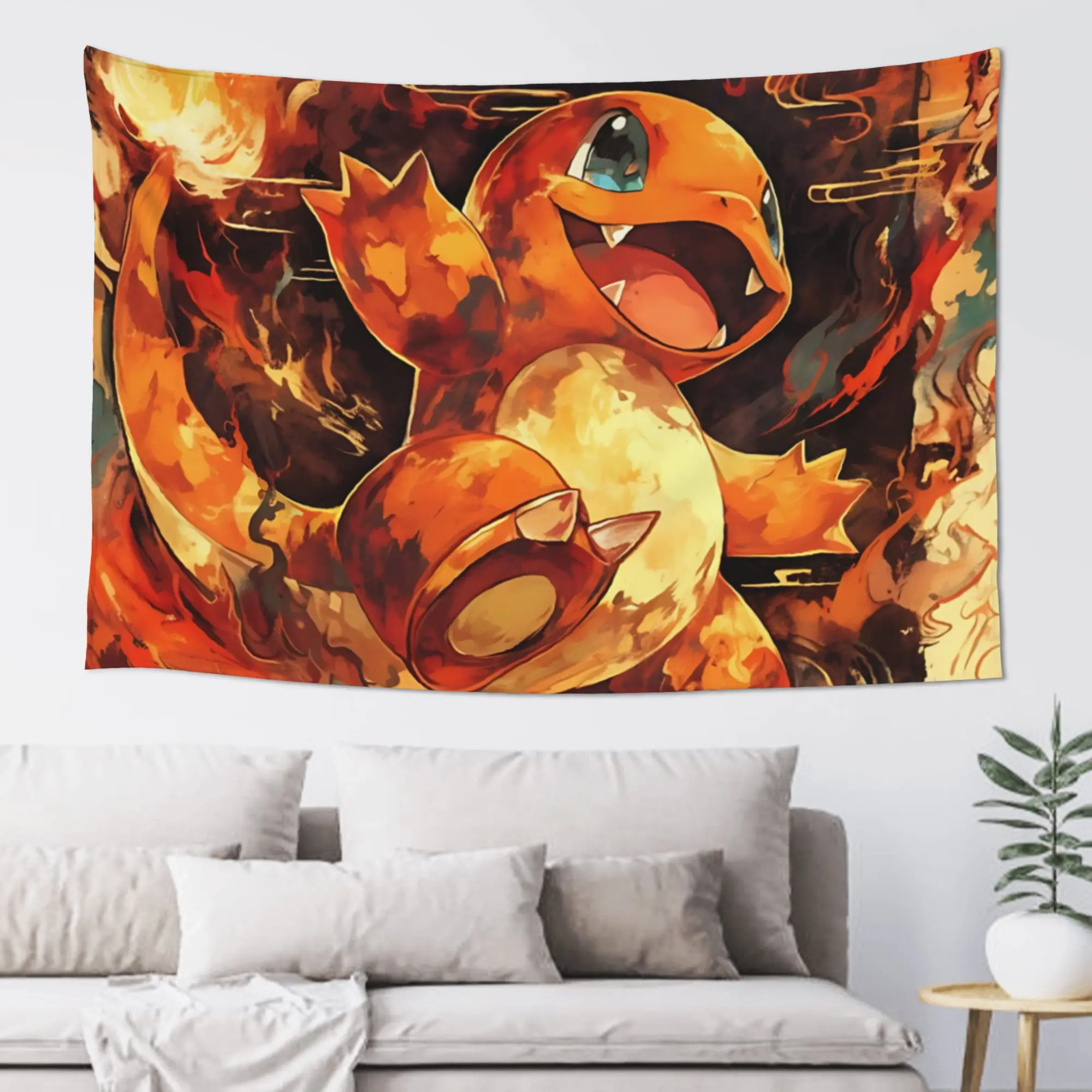 tapecaria-personalizada-com-tema-pokemon-charmander-fogo-cutecore-manta-de-parede-itens-de-decoracao-para-casa-decoracoes-de-parede