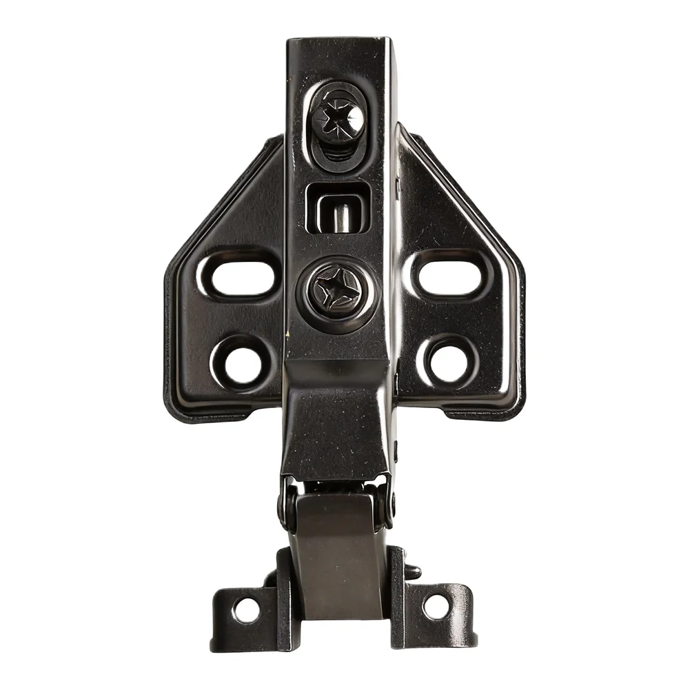 Heavy Duty Glass Door Hinge Hardware Black Aluminum Frame Hinge Hydraulic Damping System Dual-layer Electroplating
