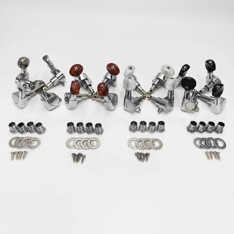For Ukulele Tuning Pegs 4 String Sealed Machine Heads Small Round Head Replacement Part