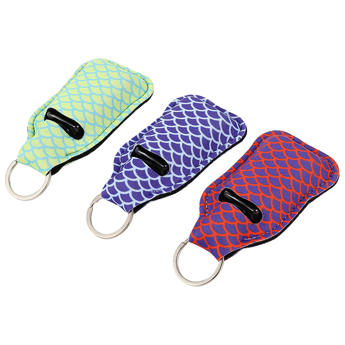 3 Pcs Portable Storage Case Bottle Protector Hand Keychain Bag Refillable Cover with Holder Filling