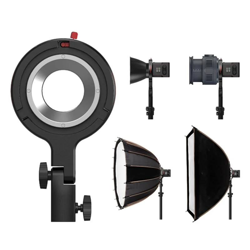 RC 60B 360용 ABKI-Bowens 마운트 어댑터 라이트 스탠드 어댑터 °   가로 및 180 °   수직 조정