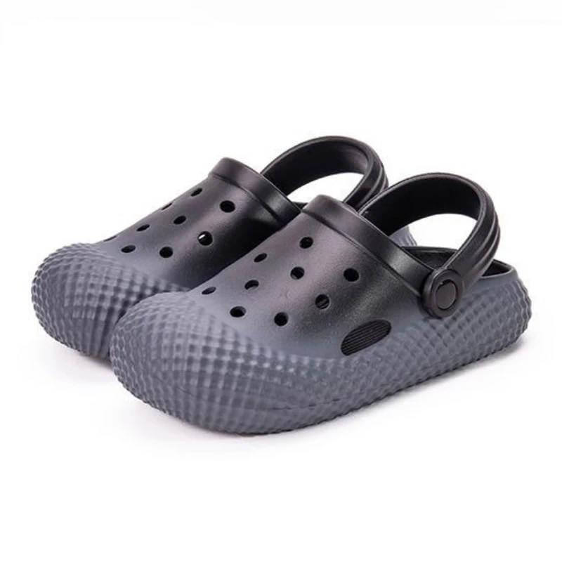Unisex Thick Bottom Hole Shoes Summer Casual Double Color Clogs Quick Dry Non Slip Outdoor Beach Slippers for Couples