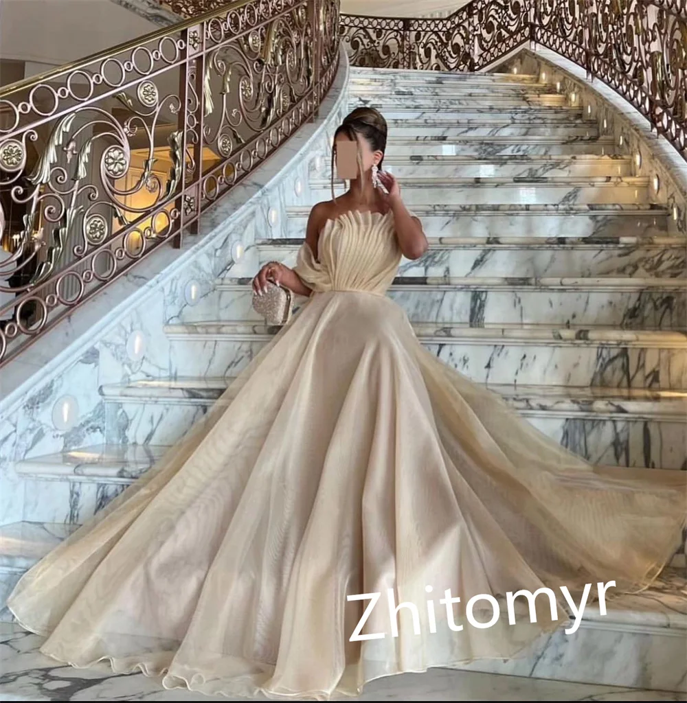 Customized Exquisite High Quality	Off-the-shoulder A-line Floor Length  Formal Ocassion Gown S  for black girls