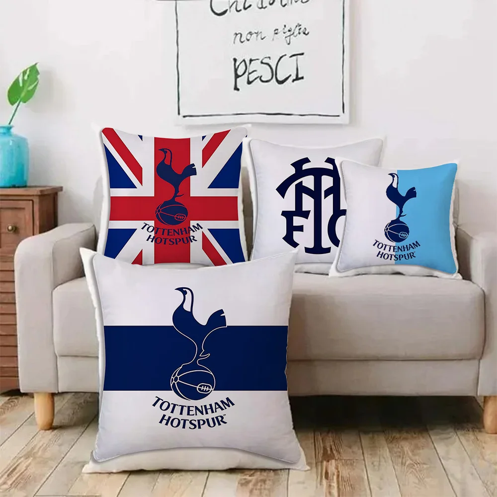 Pillow Covers Cartoon TottenhamS Hotspur F.C Sofa Decorative Home Double-sided Printing Short Plush Cute Cushion Cover