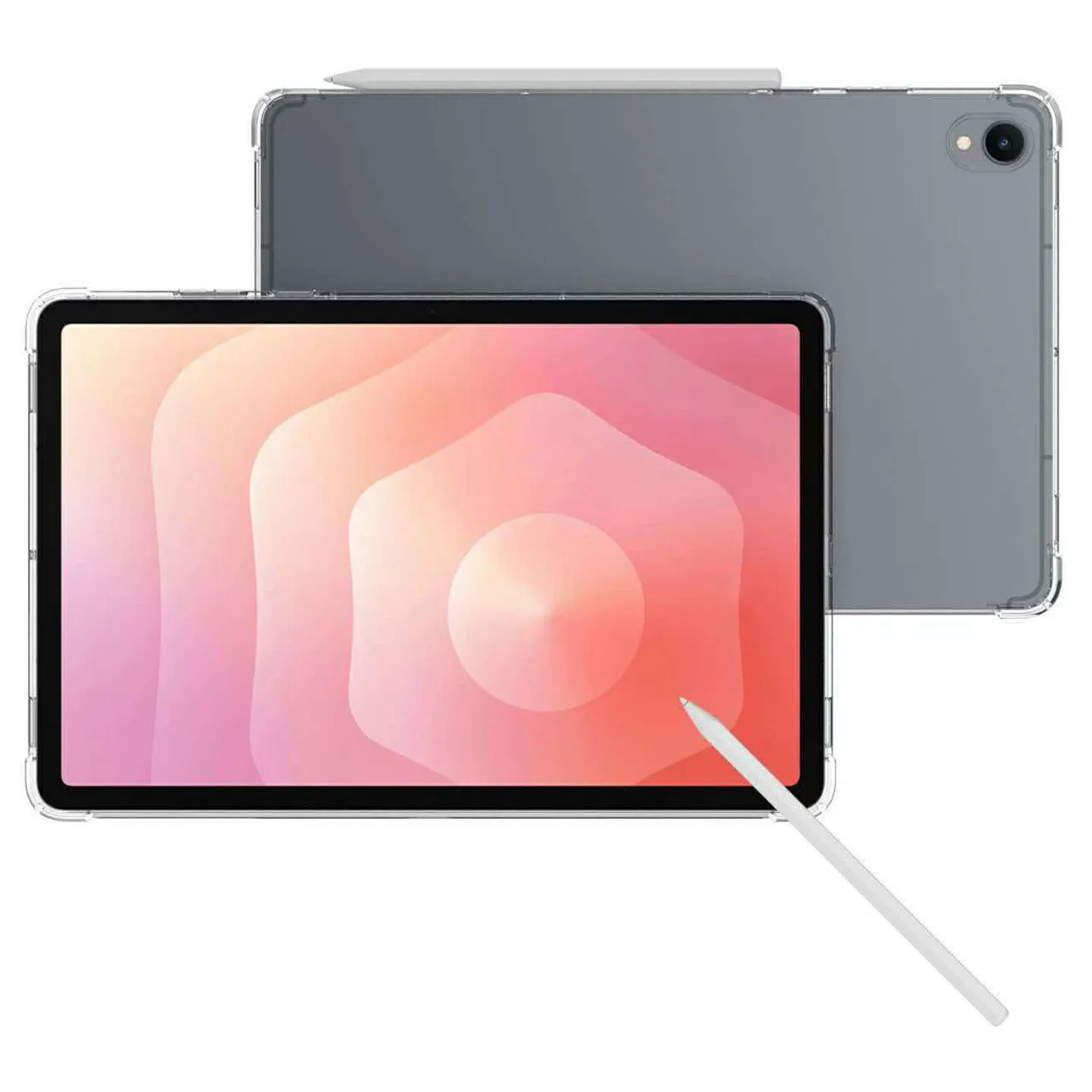 For Samsung Galaxy Tab S12+ Case Four Corner Shockproof Clear Tablet TPU Cover