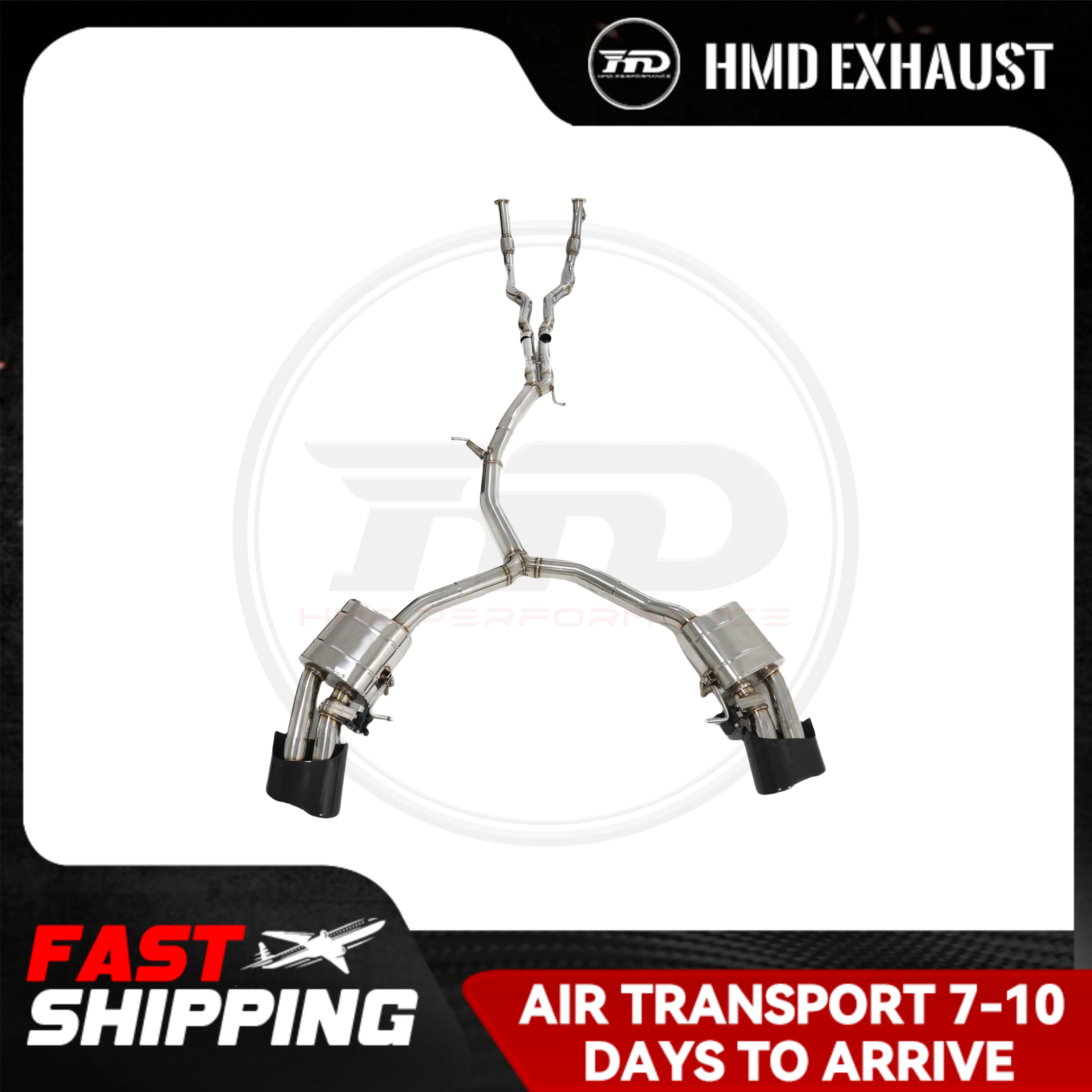 

HMD Stainless Steel Exhaust System Performance Catback For Audi RS4 RS5 B9 2.9T Full Exhaust Muffler With Valve
