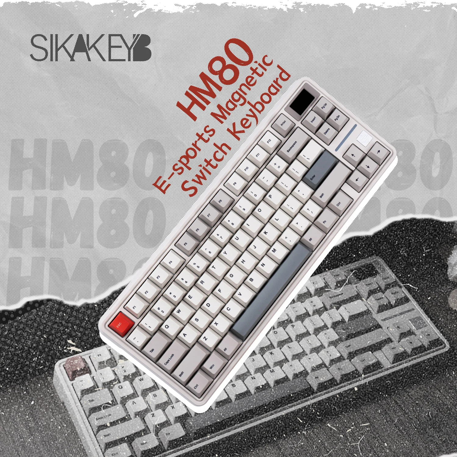 Imagem -04 - Sikakeyb £ 82 Teclas Teclado Magnético E-sports Gateron Jade Pro Junta Interruptor Teclado Efeito Hall Nova Chegada