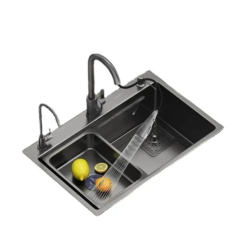 

X188 Kitchen Sink Thickened Vegetable Washing Bowl Large Single Sink Handmade Pots Sus304 Stainless Steel Household Sink