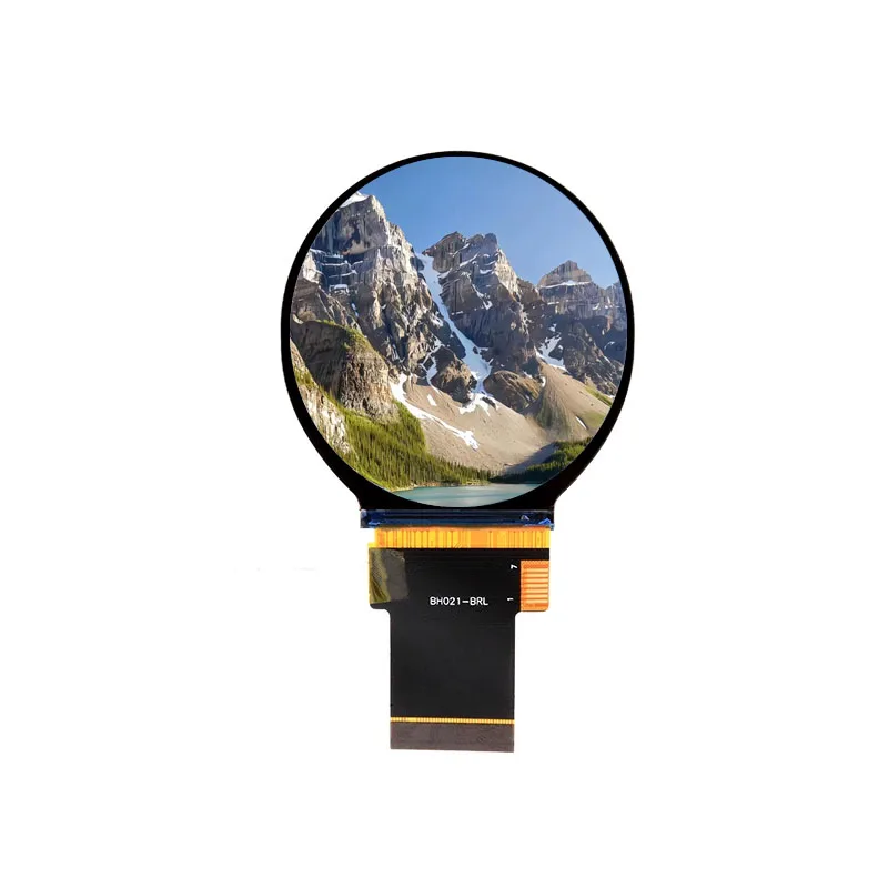 2.1-Inch Round IPS TFT Display Module, 480x480 Resolution, ST7701S Driver, RGB/SPI Dual Interface, 37mm FPC, Wide Viewing Angle