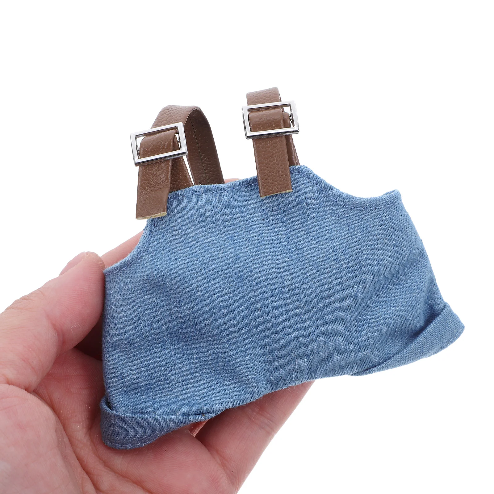 

1 комплект, миниатюрный комбинезон, костюм 17 см, в комплект входит рыбацкая шляпа, сменные крошечные шапки, креативные аксессуары для наряда для маленьких детей