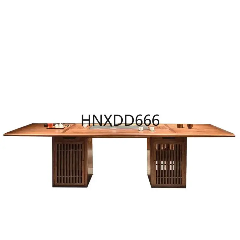 

New Chinese black walnut tea table and chair combination
