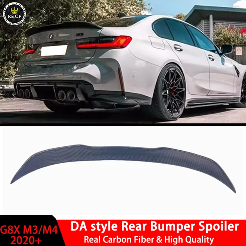 M3 G80 Rear Spoiler DA Style Carbon Fiber Rear Trunk Tail Wing Ducktail For BMW 3 Series G20 G80 M3