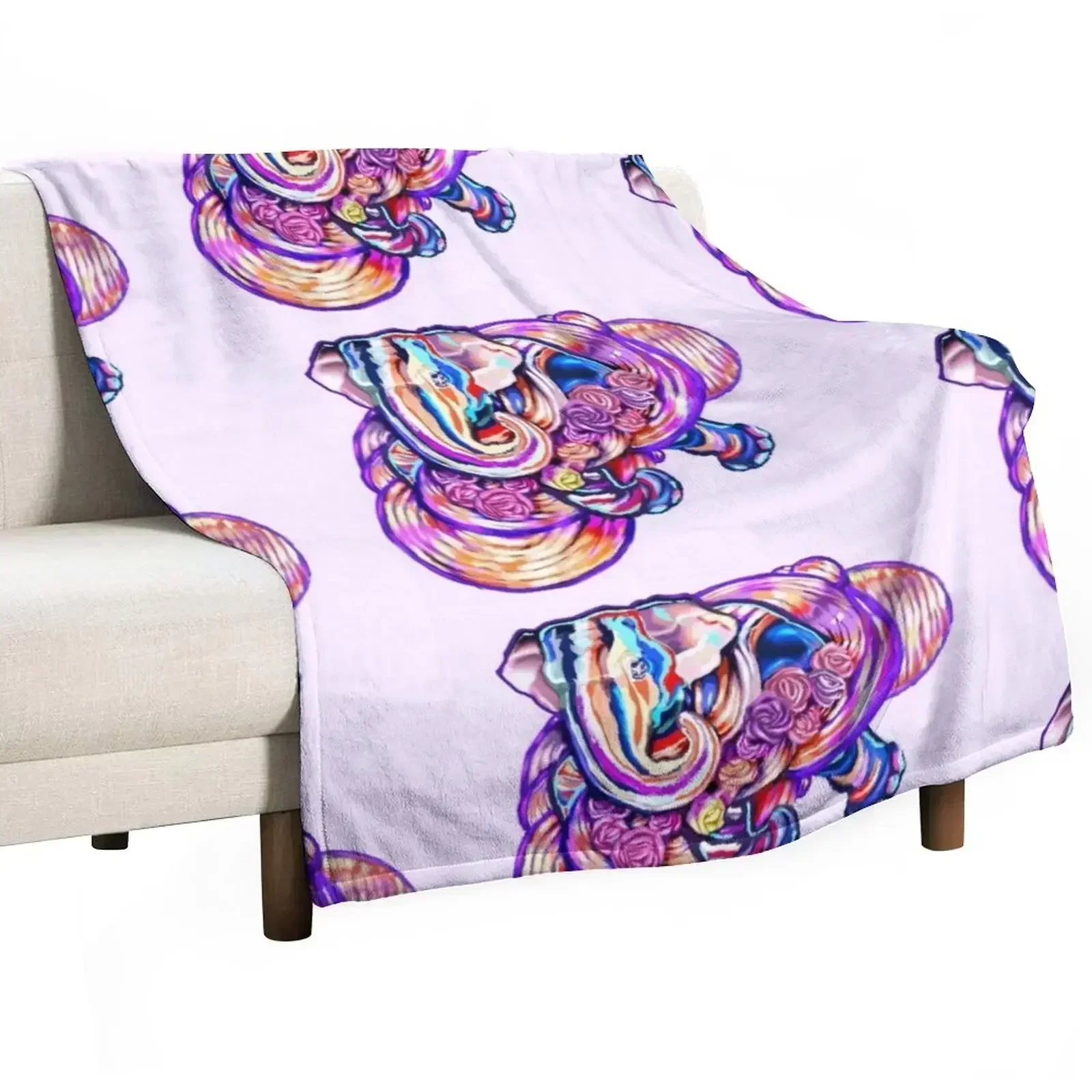 Swimming Elephant Design Throw Blanket Luxury St for winter Travel Blankets