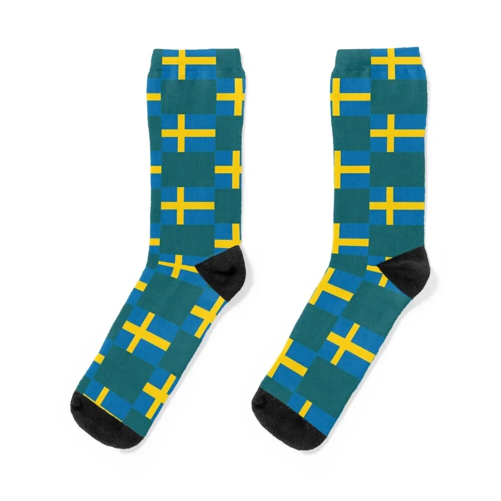 Sweden Flag Swedish Flag Socks compression New year\'s christmas gifts Male Socks Women\'s