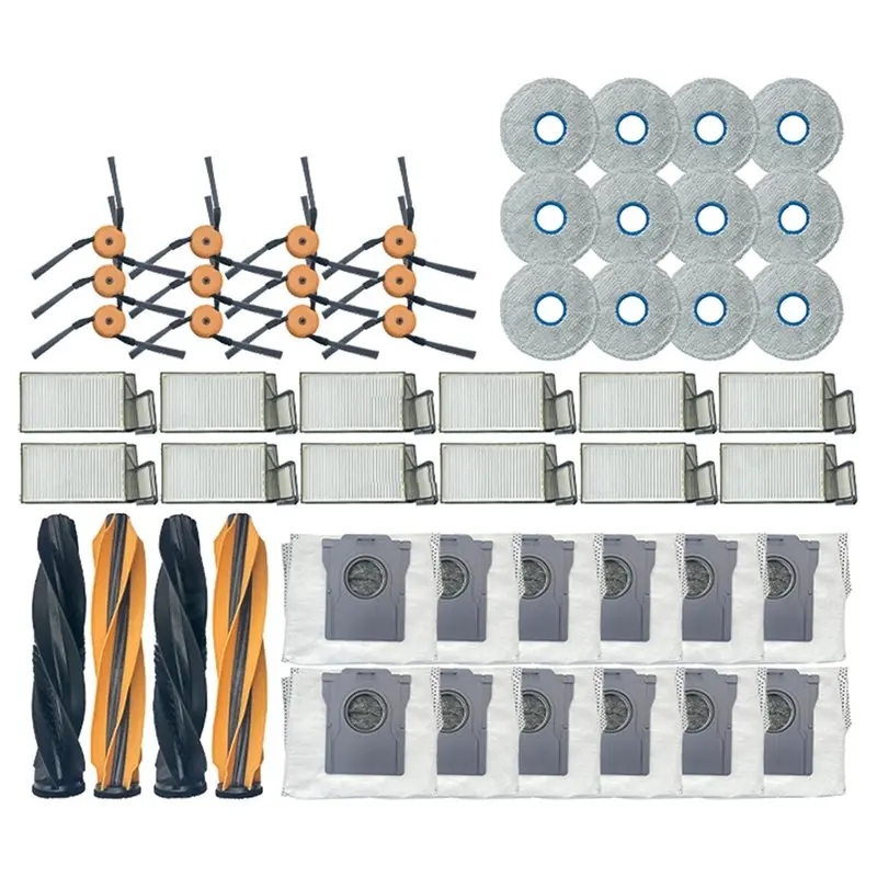 [b25b-】-spazzola-principale-laterale-filtro-hepa-sacchetto-per-la-polvere-accessori-per-robot-aspirapolvere-dreame-x60-max-ultra-52-pezzi