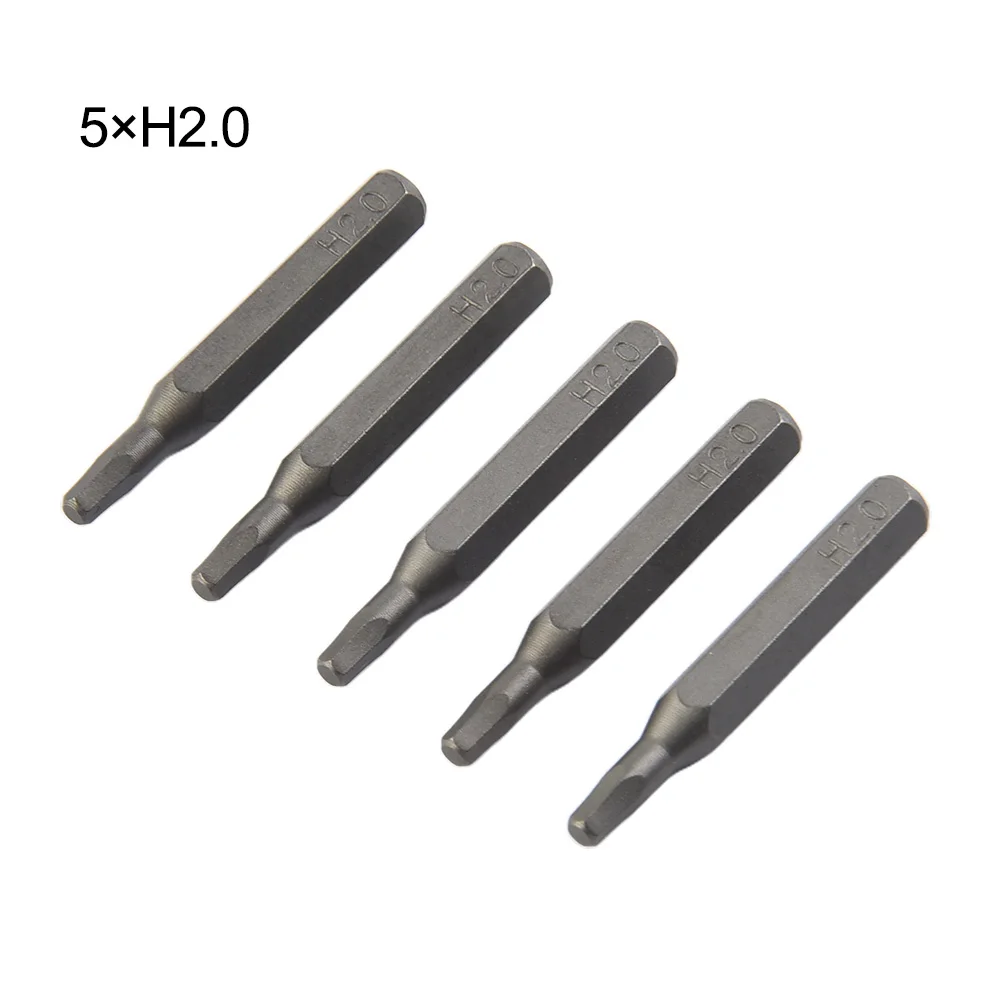 AaHex Screwdriver BitH4×28mm Small Hex ScrewdriverBits H0.7 H0.9 H1.5 H 2 H3 H4 4mm Hex Shank Hex Screwdriver Bit