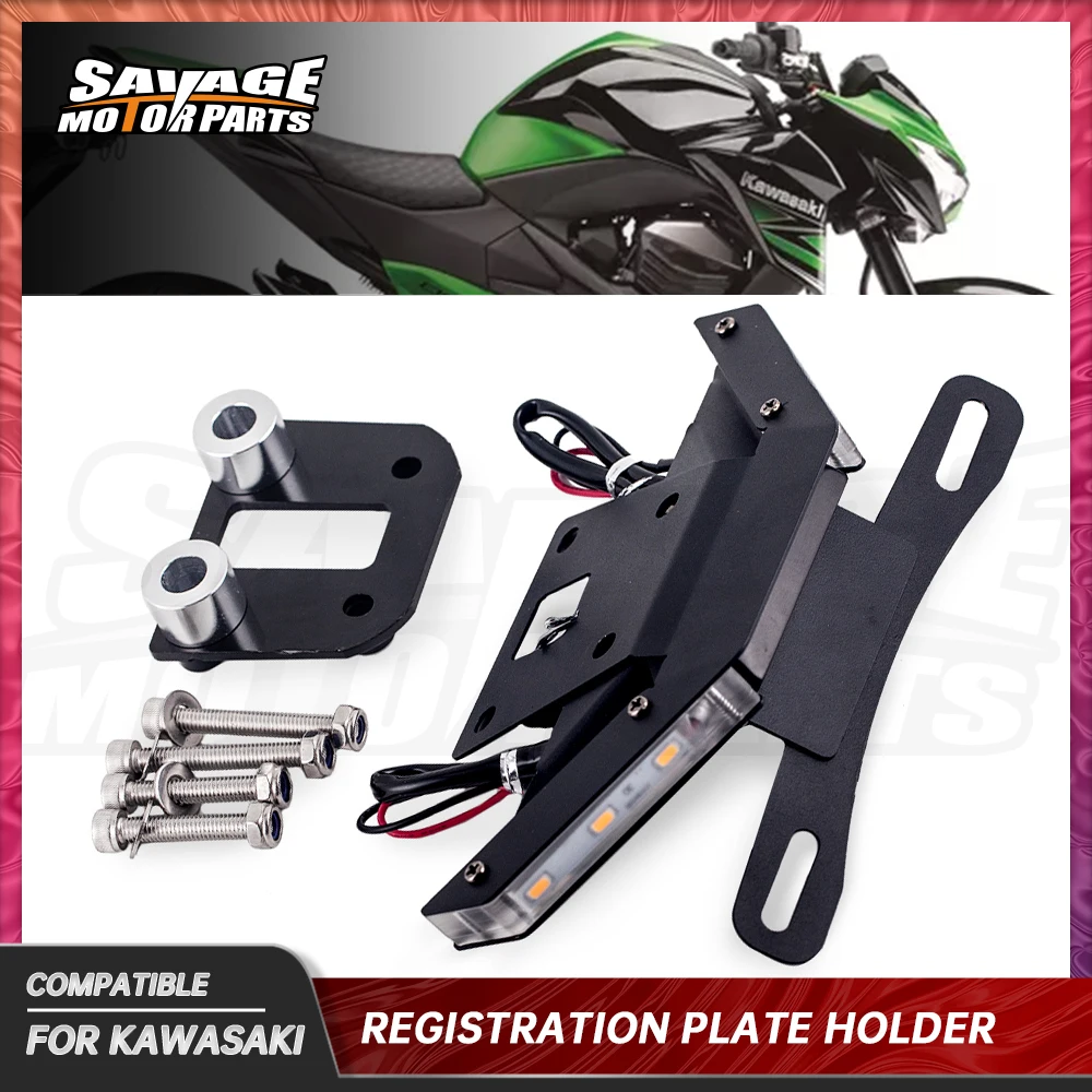 

Licence Plate Holder Bracket For KAWASAKI Z800 Z 800 Rear Tail Kit Motorcycle Accessories with LED Turn Signal Light Blinker