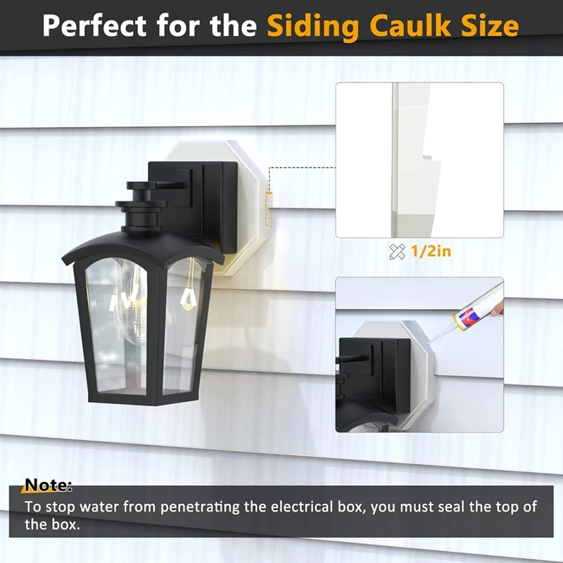 ABRM-Octagon Siding Mounting Kit, 8141 Vertical Siding Lamps Mounting Plate Siding Light Blocks For 1/2Inch Lap Siding