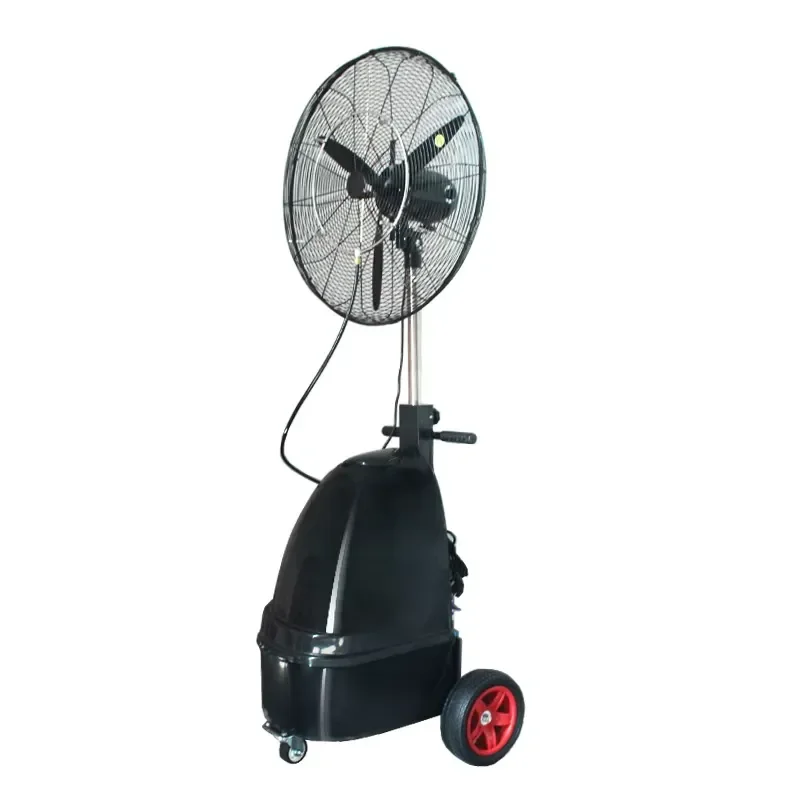 Stainless Steel Outdoor Misting Fan Kit 26 Inch High Pressure Rotating Fan for Cool Patio Party Garden Breeze