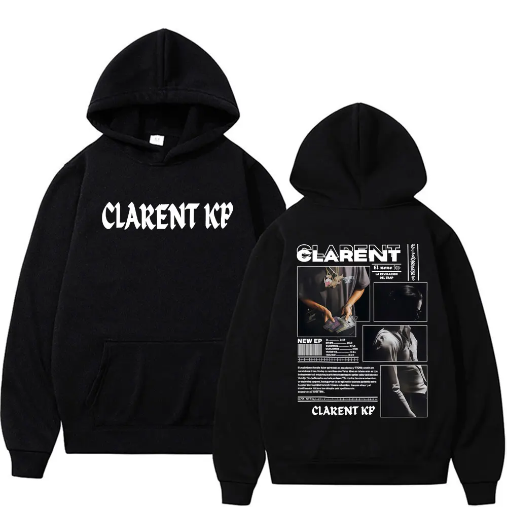 Рэпер CLARENT Elnene Kp 2025 Tour Merch толстовки для мужчин и женщин Harajuku хип-хоп Лидер продаж Высококачественная толстовка с капюшоном большого размера