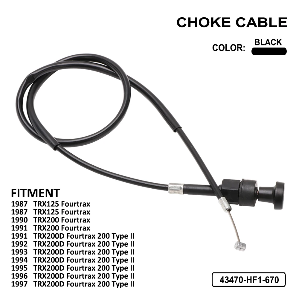 Motorcycle Rear Hand Brake Cable For HONDA TRX 125 200 300 400 420 680 700 ATC200ES Choke Clutch Reverse Throttle Parking Cable