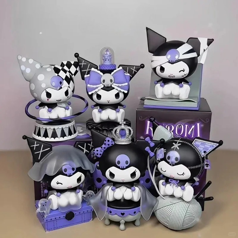 

Kuromi Midnight Stories Series Blind Box Kuromi Mystery Box Cute Figure Dolls Trendy Collection Tabletop Ornament Friends Gift
