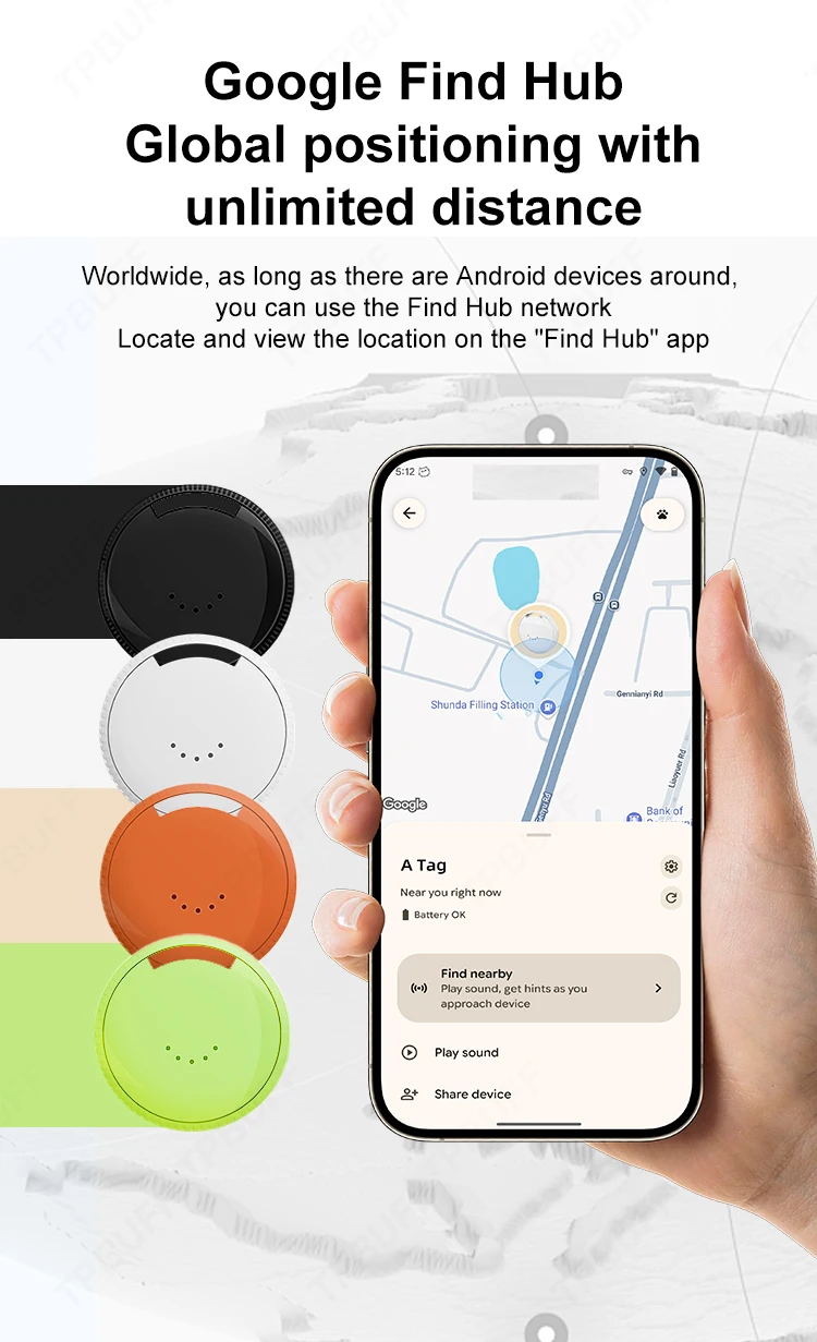 Android Smart Location Tracker Bracelet for Iphone Google Find My App Waterproof GPS Kid Elderly Finder Precise Positioning Tag