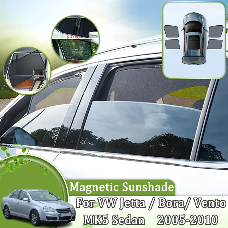 

Mesh Sunshades For Volkswagen VW Jetta Bora Vento A5 MK5 Sedan 2005-2010 Shield Windshield Curtain Sun Shade Anti-UV Accessories