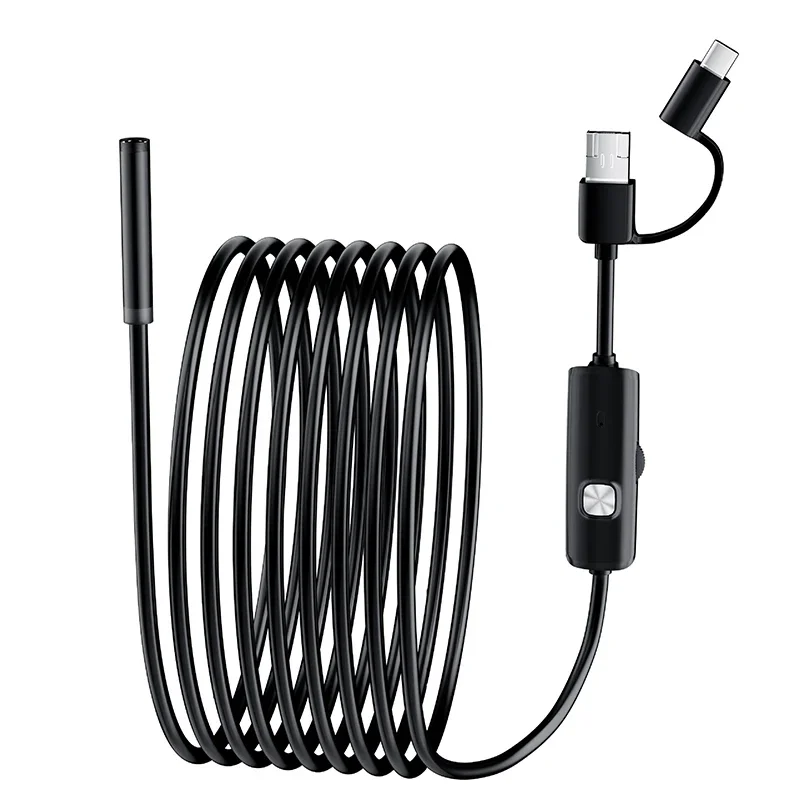 Picture 5: Mini Camera 7mm 2M Hard Wire Android Type-C USB Car Detection Camera Pipeline Detection Waterproof Endoscope Adjustable Cable