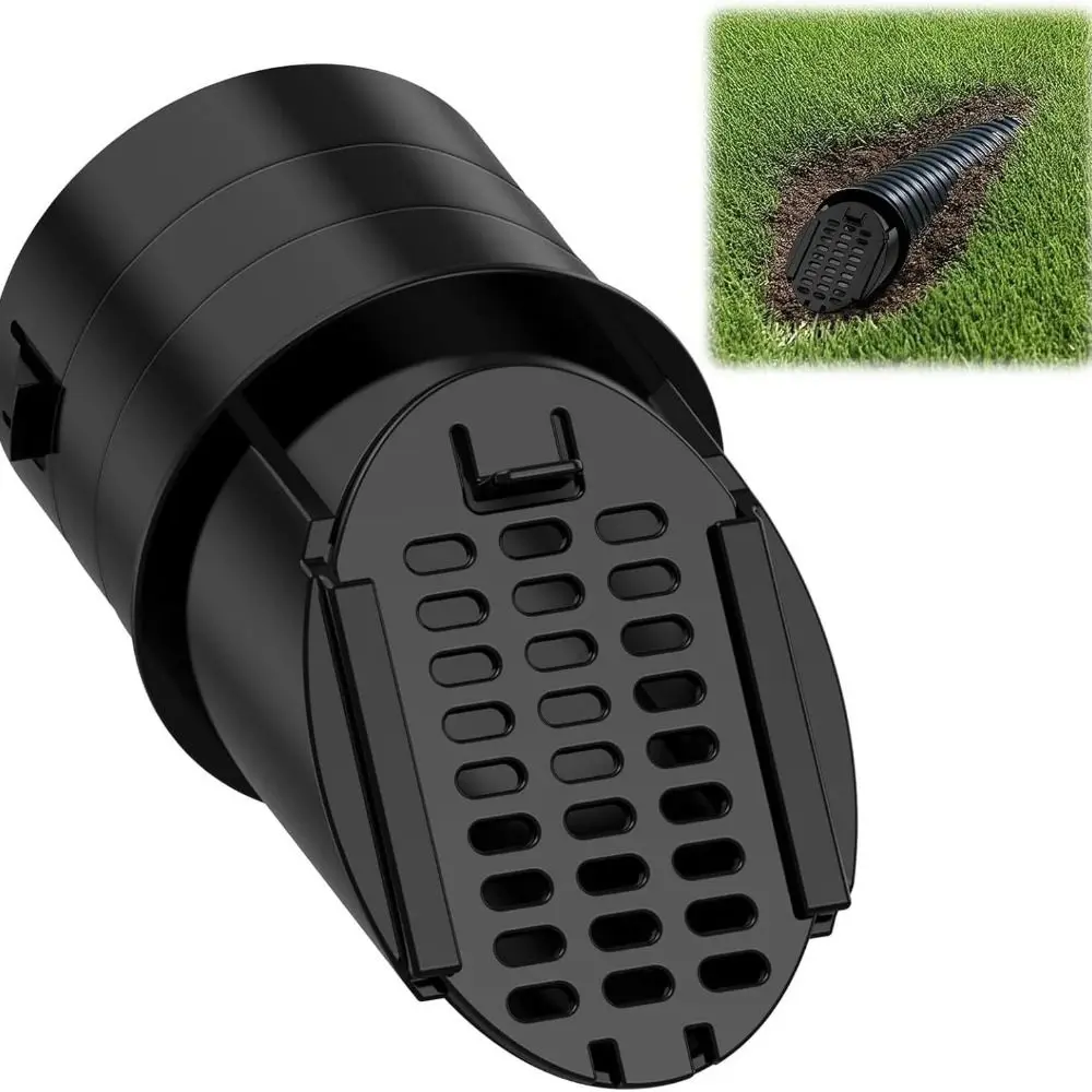 غطاء أنبوب تصريف دائري شديد التحمل مضاد للانسداد، شبكة فلتر مياه الأمطار المتينة، سهلة التركيب لمنع الحشرات