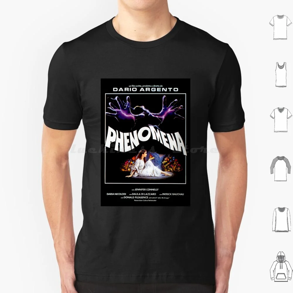 Fenomena 1985 ) Dario Argento camiseta talla grande 100% algodón Dario Argento Phenomena Suspiria Deep Red Profondo Rosso Inferno