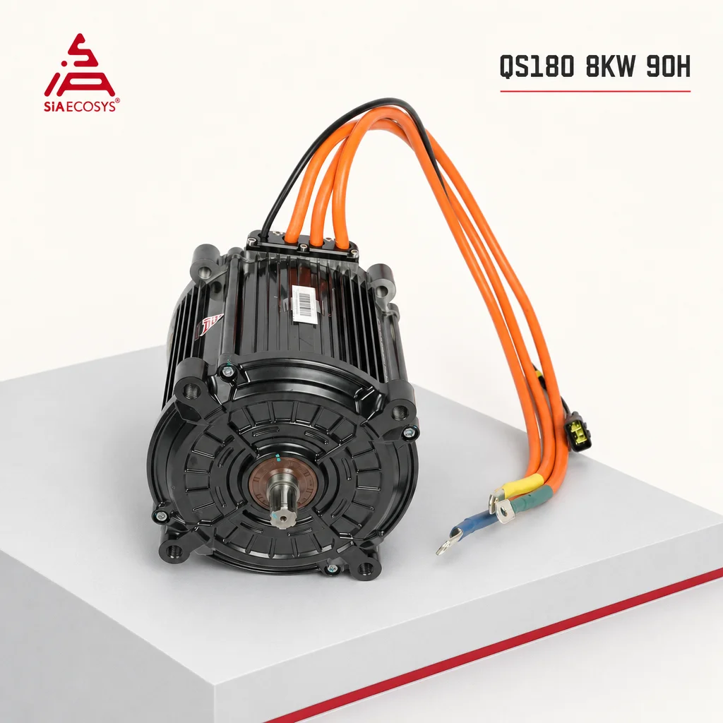 US Warehouse QSMOTOR QS180 8KW 90H Mid Drive Motor 72V-96V High Power Conversion Kit With Sprockfor Electric Motorcycle Scooter