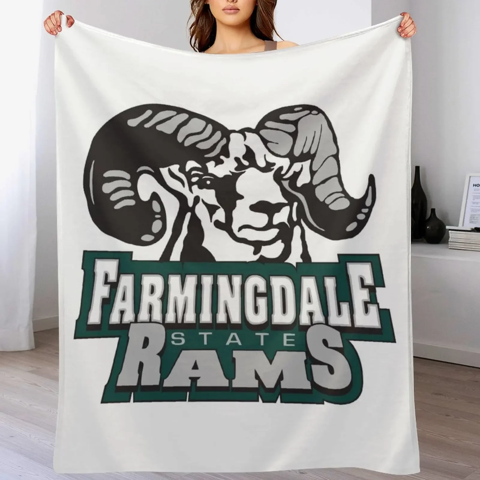 

Farmingdale State rams Throw Blanket Sleeping Bag Extra Large Throw Heavy Fashion Sofas Blankets