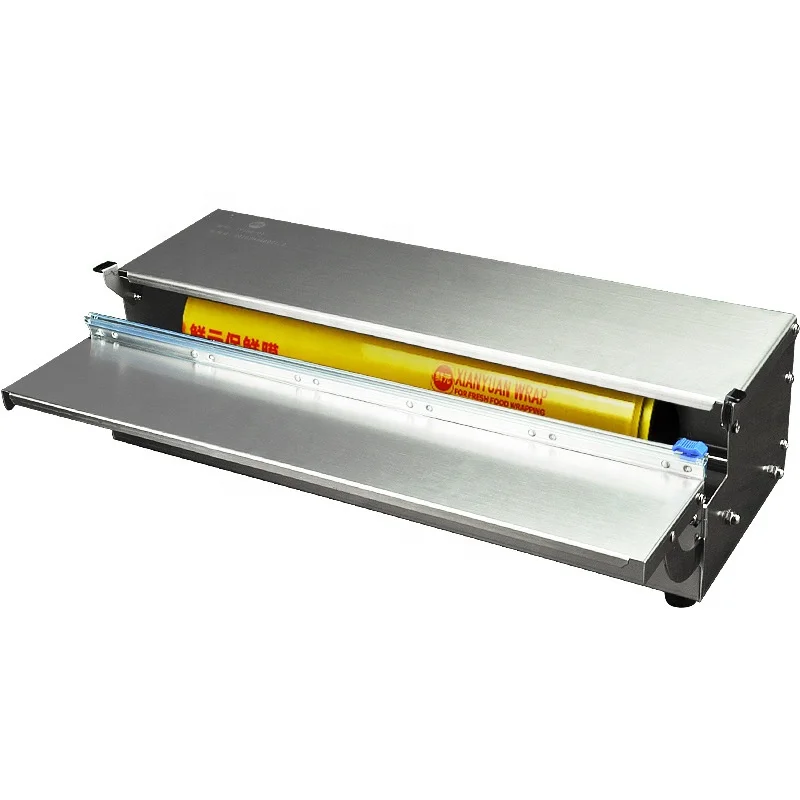 

Manual Stainless Steel Plastic Food Cling Film Wrapping Sealing Home Supermarket Food Fruit Vegetable Packing Wrapper Machine