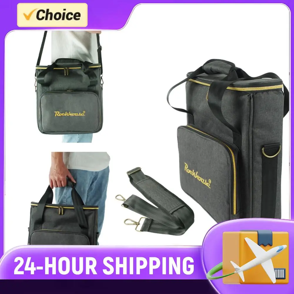 

Сумка для виниловых пластинок с несколькими карманами, портативная сумка через плечо, износостойкая, утолщенная, с мягкой подкладкой, для 12-дюймовых виниловых пластинок.