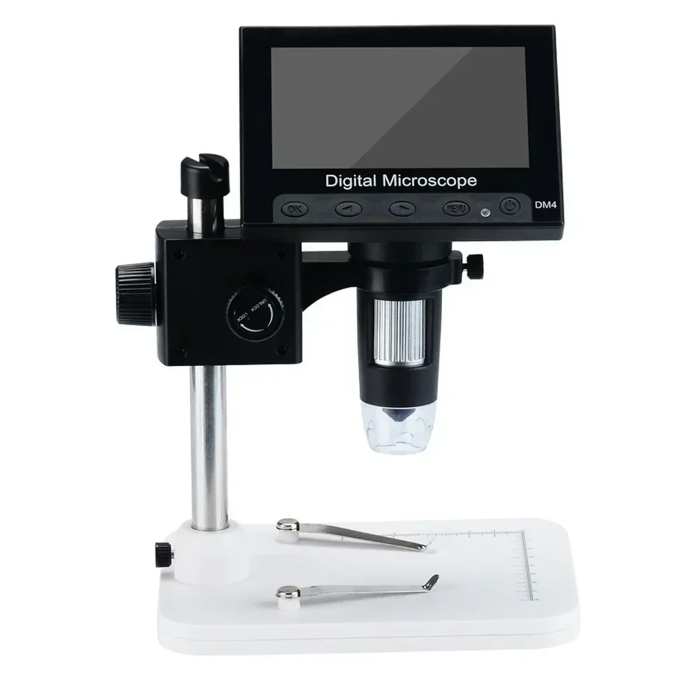 

Digital Microscope with 4 3inch LCD Screen and 8 LEDs for Detailed Inspection of Fabrics Jewelry and Electronics