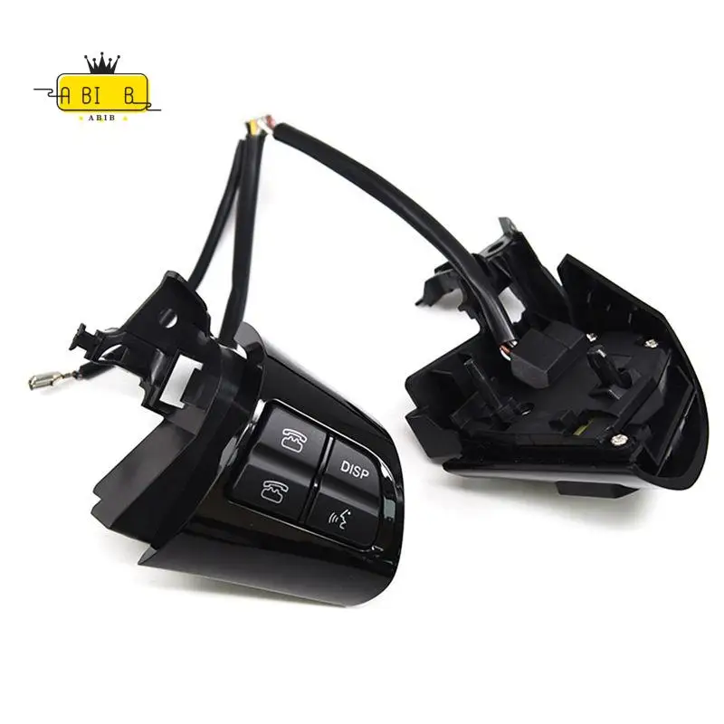 ABIB -Steering Wheel Audio Control Button Cruise Switch 84250-02230 Parts For Toyota Corolla / Wish / Altis 2010-2013 Bright Bla