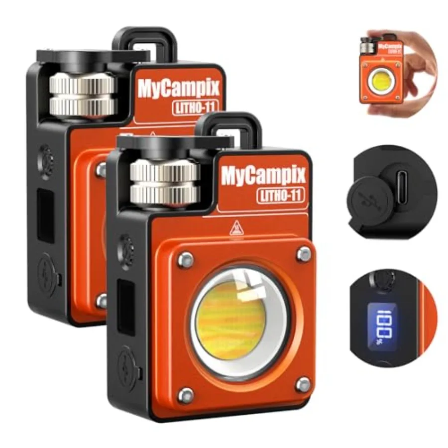 

Портативный кемпинговый фонарь 3500 лм, регулируемый светодиодный перезаряжаемый фонарь с временем работы 2,5-15 часов, оранжевый, из сплава, водонепроницаемый, с дисплеем