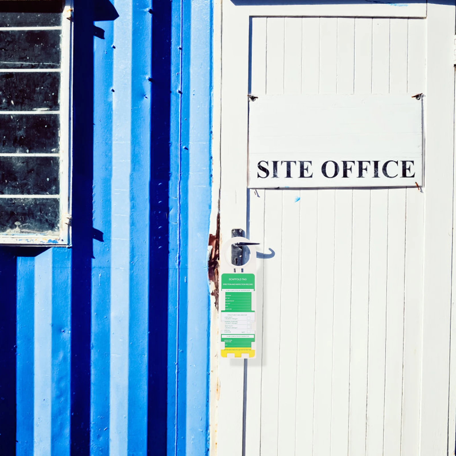 

1 set 1 Set Scaffold Status Holder Tag Kit Tear Resistant Scaffolding Safety Inspection Tag Easy Install Remove For