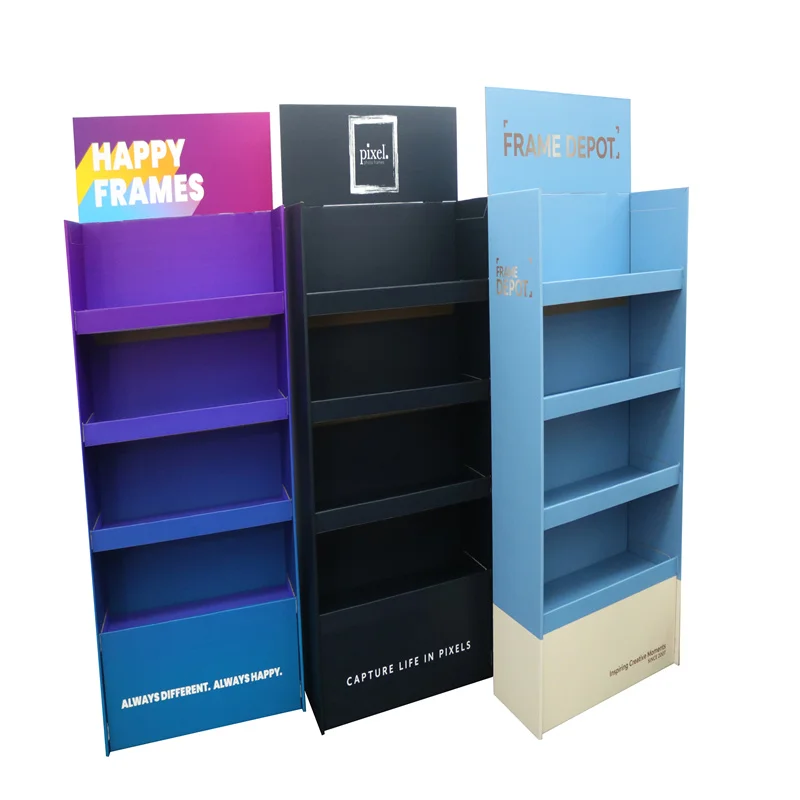 Custom.Promotion Fsdu الطابق الدائمة جدار كرتون البيسبول دلو قبعة رف عرض قبعة عرض موقف