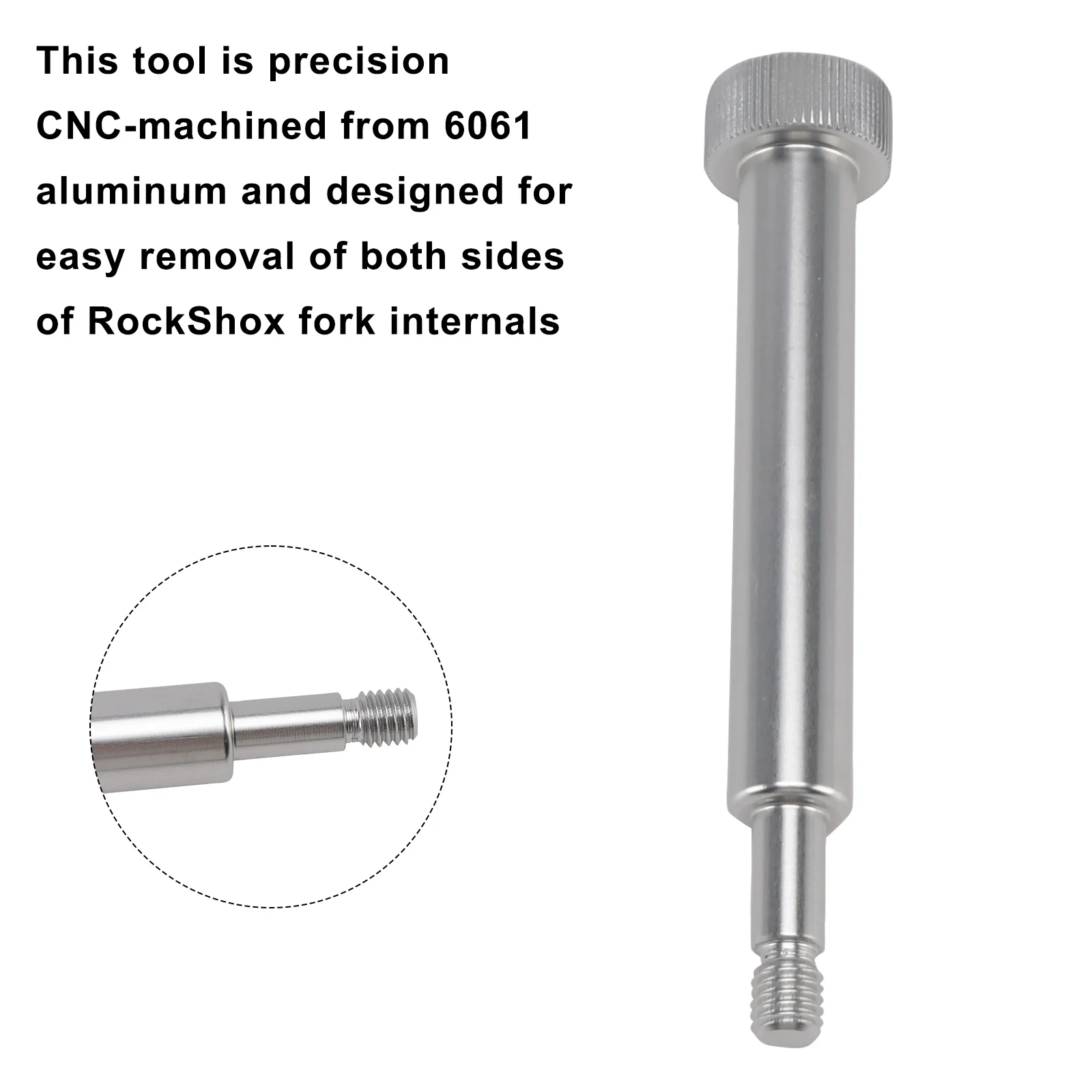

Topteng Fork Lower Leg Removal Tool-Threaded punch to remove spring/damper side For Rockshox