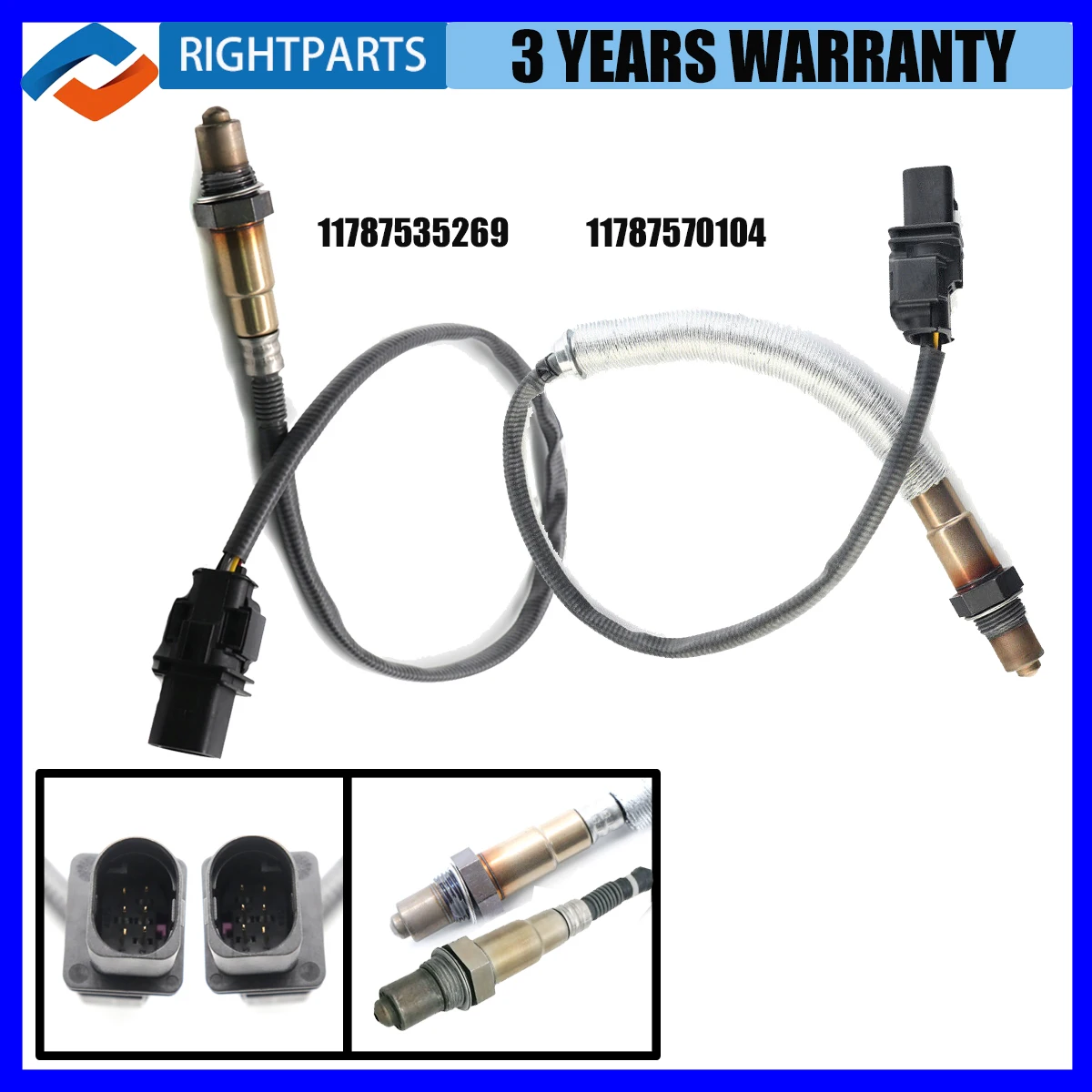 

2X 11787535269 11787570104 Front Left Right O2 Oxygen Sensor For BMW 1 3 120i 320i E90 X1 E81 E82 E84 E87 E88 For BMW Car Sensor