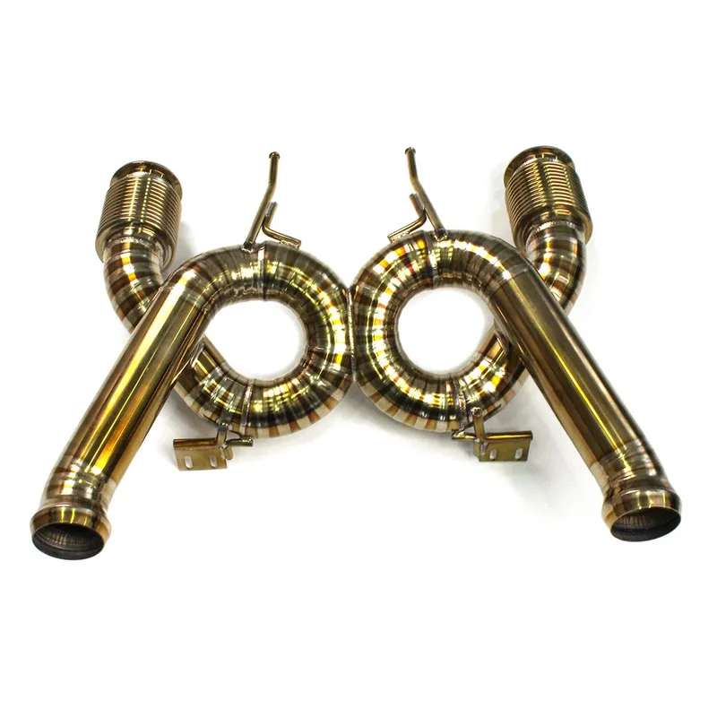 

Лидер продаж на заводе, заводская цена, выхлопная труба Peormance Golden Titanium для клапанов Catback 720S 4.0T V8, выхлопная труба
