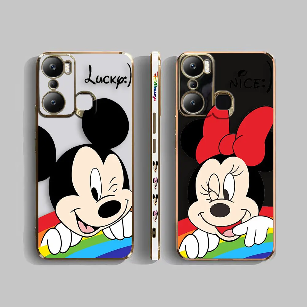 D-Disney Mickey Minnie Mouse Cover Smooth E-TPU Phone Case Infinix TECNO POP SPARK 6 7 8 10 20 GO CAMON 17 18 19 20 2 3 4 5 Case