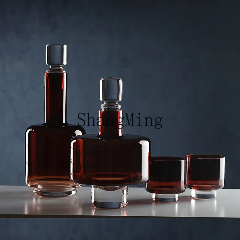 

CL simple high-end glass wine ware modern simple atmospheric texture decanter whisky set bottle