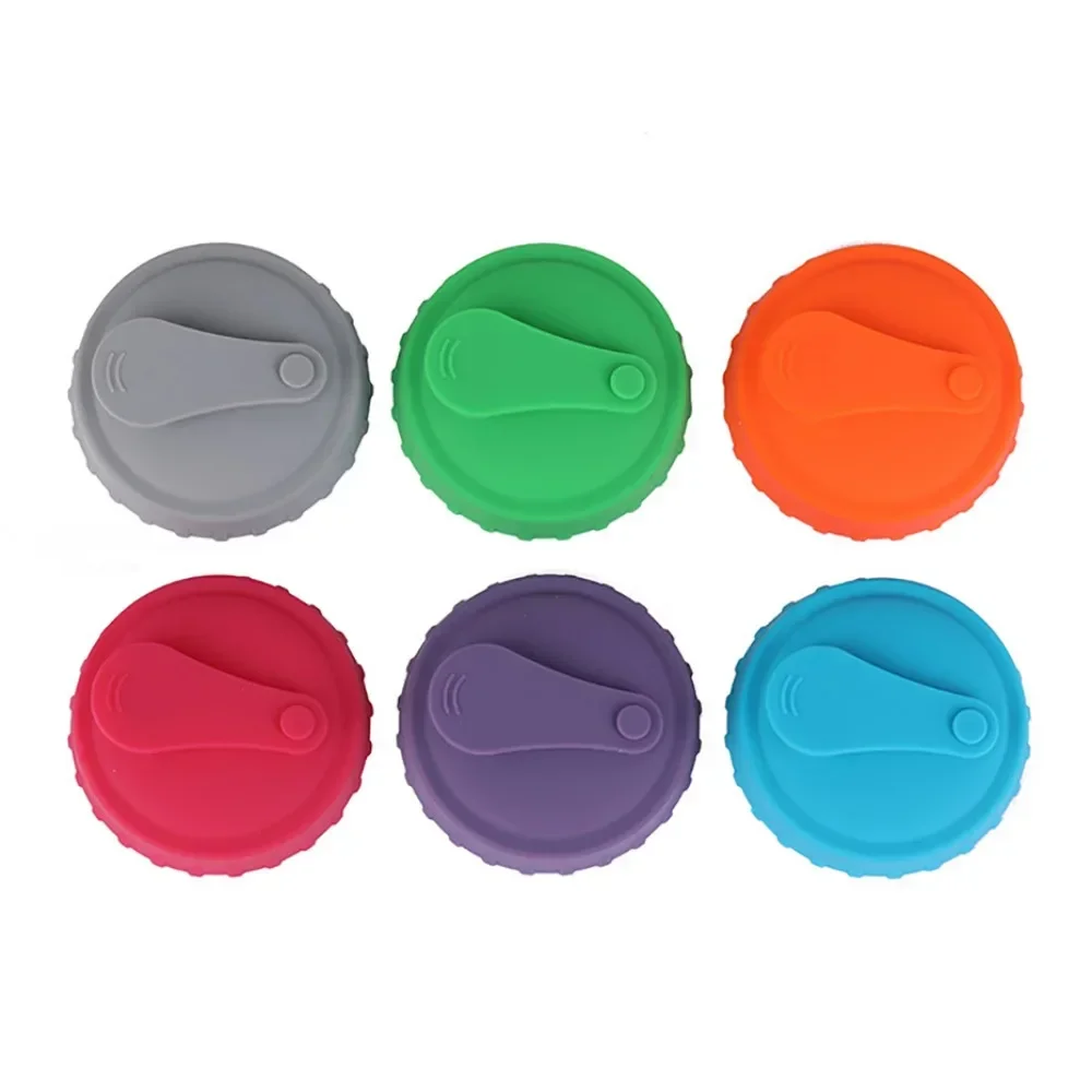 Silicone Soda Can Lid Reusable Can Stopper For Soda Beer Drinks Juice Coke Beverage Cap Fits Standard Coke Can