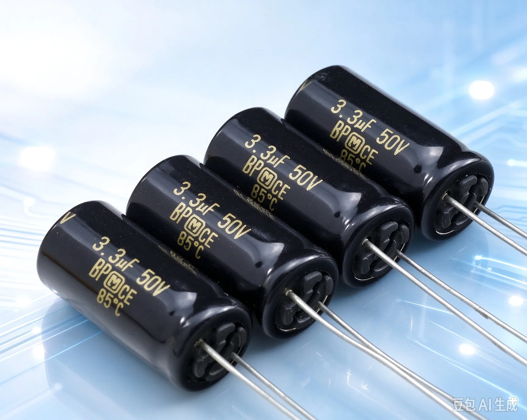 20pcs for Panasonic BP Non‑Polar Gold‑Print Hi‑Fi Audio Crossover Coupling Capacitor 50V 3.3UF